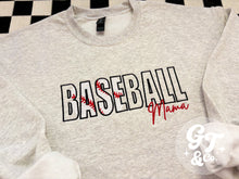 Load image into Gallery viewer, Baseball Mama Crewneck *MADE TO ORDER 10-15 BIZ DAYS*