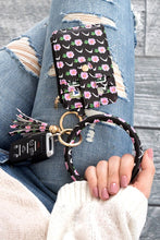 Load image into Gallery viewer, Key Ring Wallet Bracelet ID Zip Up