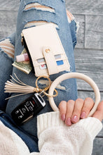 Load image into Gallery viewer, Key Ring Wallet Bracelet ID Zip Up