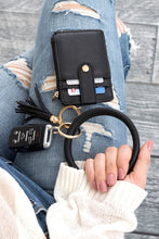 Load image into Gallery viewer, Key Ring Wallet Bracelet ID Zip Up