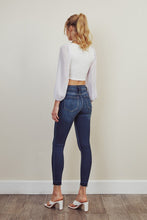 Load image into Gallery viewer, HIGH RISE ANKLE SKINNY JEANS-KC2510D