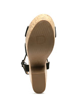 Load image into Gallery viewer, ULLA HIGH HEELED BLOCK SANDAL IN BLACK