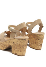 Load image into Gallery viewer, ULLA HIGH HEELED BLOCK SANDAL IN BLACK