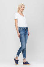 Load image into Gallery viewer, High Rise Ankle Skinny Hem Detail
