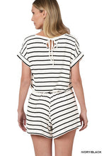 Load image into Gallery viewer, Stripe Romper with Pockets
