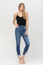 Load image into Gallery viewer, HIGH RISE RELEASED DISTRESSED HEM CROP SKINNY
