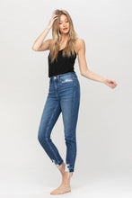 Load image into Gallery viewer, HIGH RISE RELEASED DISTRESSED HEM CROP SKINNY
