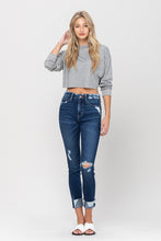 Load image into Gallery viewer, High Rise Distressed Clean Cut Crop Skinny
