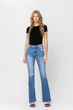 Load image into Gallery viewer, High Rise Flare W/Flare Detail Jeans
