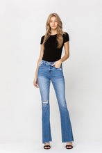 Load image into Gallery viewer, High Rise Flare W/Flare Detail Jeans
