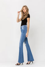 Load image into Gallery viewer, High Rise Flare W/Flare Detail Jeans
