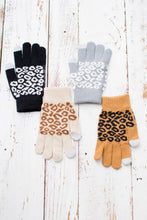 Load image into Gallery viewer, Leopard Stretch Touch Gloves
