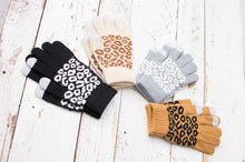 Load image into Gallery viewer, Leopard Stretch Touch Gloves
