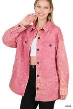 Load image into Gallery viewer, Premium Cotton Woven Vintage Washed Shacket
