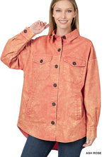 Load image into Gallery viewer, Premium Cotton Woven Vintage Washed Shacket
