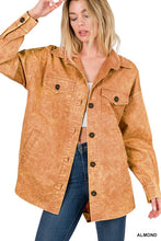 Load image into Gallery viewer, Premium Cotton Woven Vintage Washed Shacket
