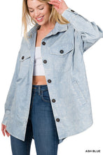 Load image into Gallery viewer, Premium Cotton Woven Vintage Washed Shacket
