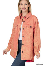 Load image into Gallery viewer, Premium Cotton Woven Vintage Washed Shacket
