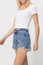 Load image into Gallery viewer, Distressed Rigid Mom Shorts
