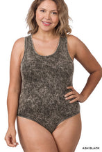 Load image into Gallery viewer, Acid Washed Racerback Tank Bodysuit
