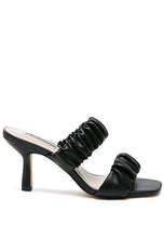 Load image into Gallery viewer, LADY LYNN GATHER AROUND SLIP-ON HEELED SANDAL
