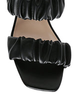 Load image into Gallery viewer, LADY LYNN GATHER AROUND SLIP-ON HEELED SANDAL
