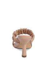 Load image into Gallery viewer, LADY LYNN GATHER AROUND SLIP-ON HEELED SANDAL
