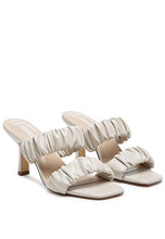 Load image into Gallery viewer, LADY LYNN GATHER AROUND SLIP-ON HEELED SANDAL
