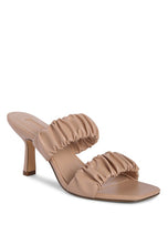 Load image into Gallery viewer, LADY LYNN GATHER AROUND SLIP-ON HEELED SANDAL
