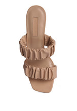 Load image into Gallery viewer, LADY LYNN GATHER AROUND SLIP-ON HEELED SANDAL
