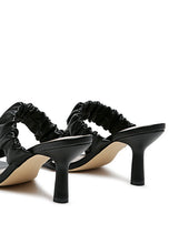Load image into Gallery viewer, LADY LYNN GATHER AROUND SLIP-ON HEELED SANDAL
