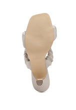Load image into Gallery viewer, LADY LYNN GATHER AROUND SLIP-ON HEELED SANDAL

