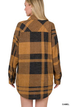 Load image into Gallery viewer, Jacquard Plaid Shacket with Pockets
