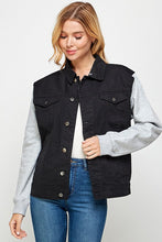 Load image into Gallery viewer, Women&#39;s Denim  Jacket with Fleece Hoodies
