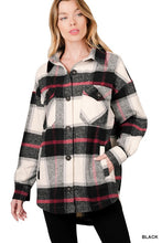 Load image into Gallery viewer, OVERSIZED YARN DYED PLAID SHACKET
