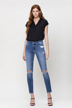 Load image into Gallery viewer, Distressed Mid Rise Ankle Skinny
