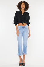 Load image into Gallery viewer, HIGH RISE CROP BOOTCUT DENIM PANTS-KC9354M
