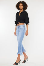 Load image into Gallery viewer, HIGH RISE CROP BOOTCUT DENIM PANTS-KC9354M
