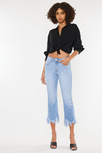 Load image into Gallery viewer, HIGH RISE CROP BOOTCUT DENIM PANTS-KC9354M
