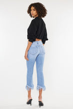 Load image into Gallery viewer, HIGH RISE CROP BOOTCUT DENIM PANTS-KC9354M
