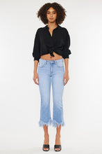 Load image into Gallery viewer, HIGH RISE CROP BOOTCUT DENIM PANTS-KC9354M
