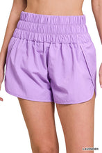 Load image into Gallery viewer, Windbreaker Smocked Waistband Running Shorts
