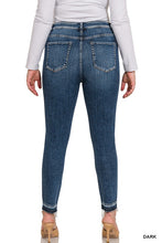 Load image into Gallery viewer, Plus High Rise Cropped Skinny Denim Pants
