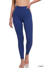 Load image into Gallery viewer, Ribbed Seamless High Waisted Full Length Leggings
