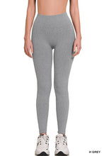 Load image into Gallery viewer, Ribbed Seamless High Waisted Full Length Leggings
