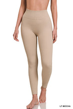 Load image into Gallery viewer, Ribbed Seamless High Waisted Full Length Leggings
