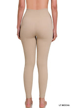 Load image into Gallery viewer, Ribbed Seamless High Waisted Full Length Leggings
