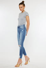 Load image into Gallery viewer, HIGH RISE FRAY HEM ANKLE SKINNYJEANS- KC9130M
