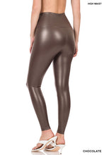 Load image into Gallery viewer, High Rise Faux Leather Leggings
