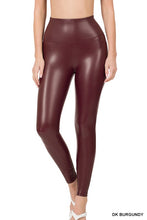 Load image into Gallery viewer, High Rise Faux Leather Leggings
